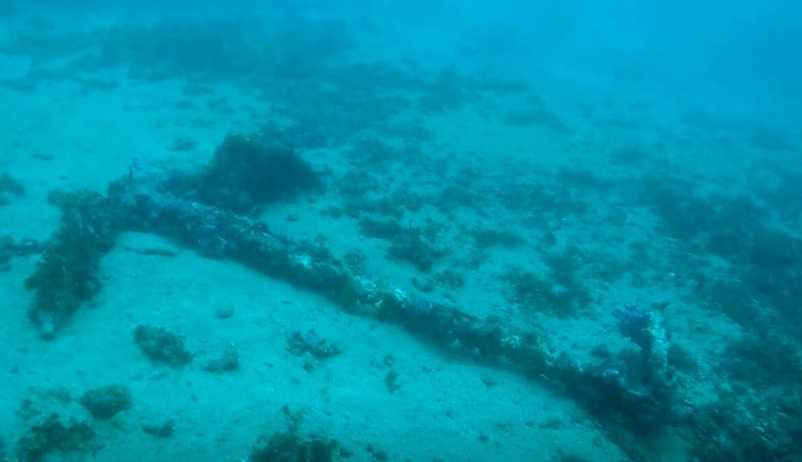 Kornaten: Schiffswrack in 30 Metern Tiefe