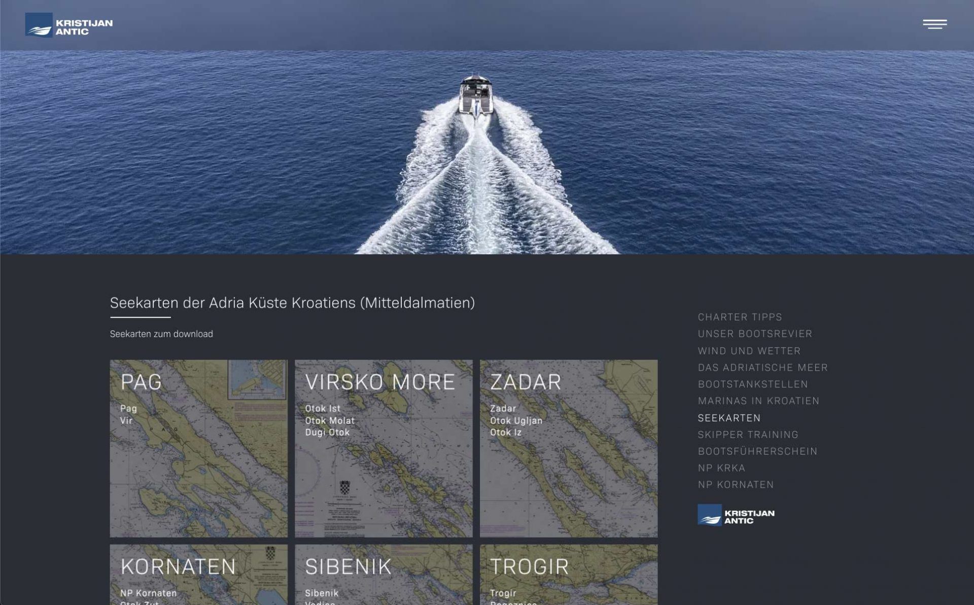 Unser Service: Seekarten zum Download