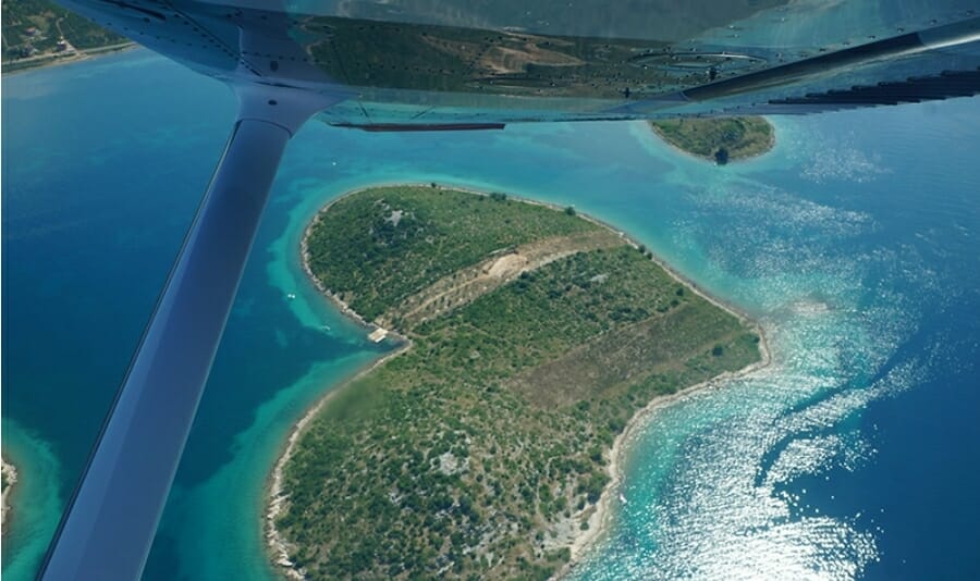 Ein Erlebnis –  Dalmatiens Inseln von oben!