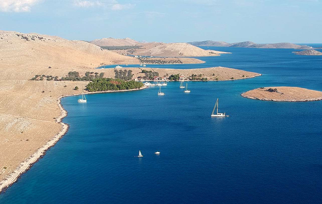 Übersicht aller Bojen im Nationalpark Kornati