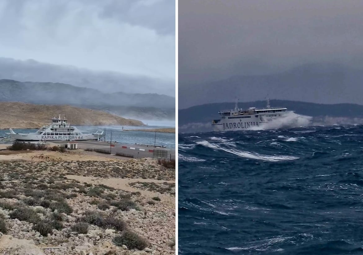 Orkanartige Bora in der nördlichen Adria!