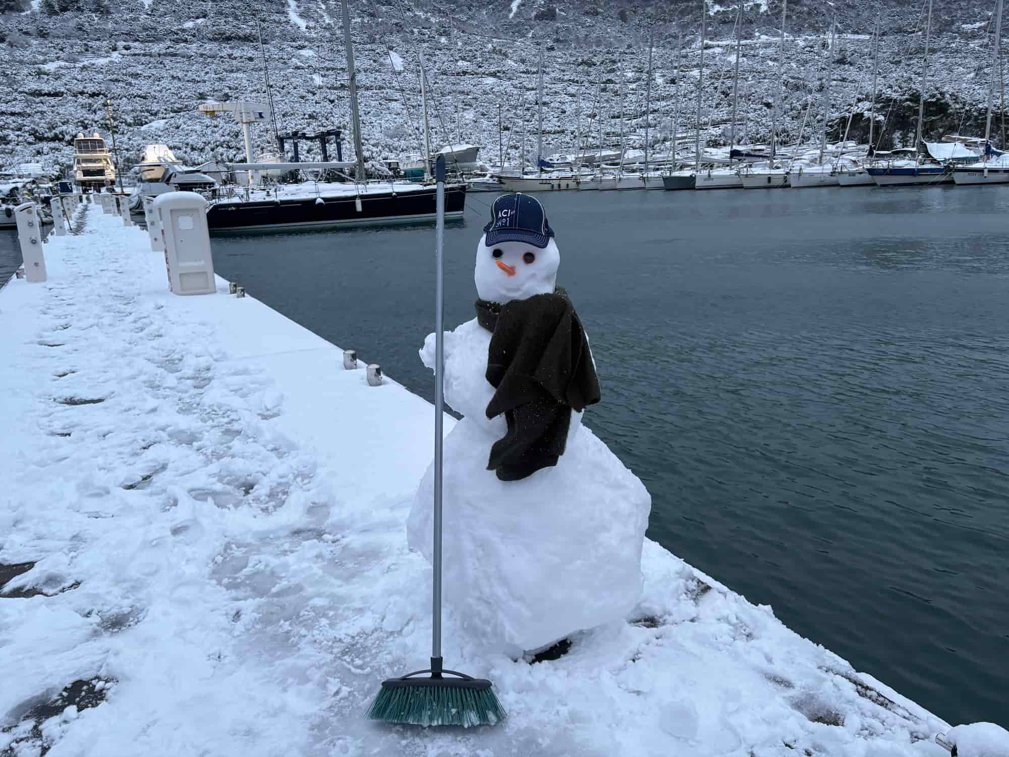 Hugo – der Schneemann von der Insel Cres