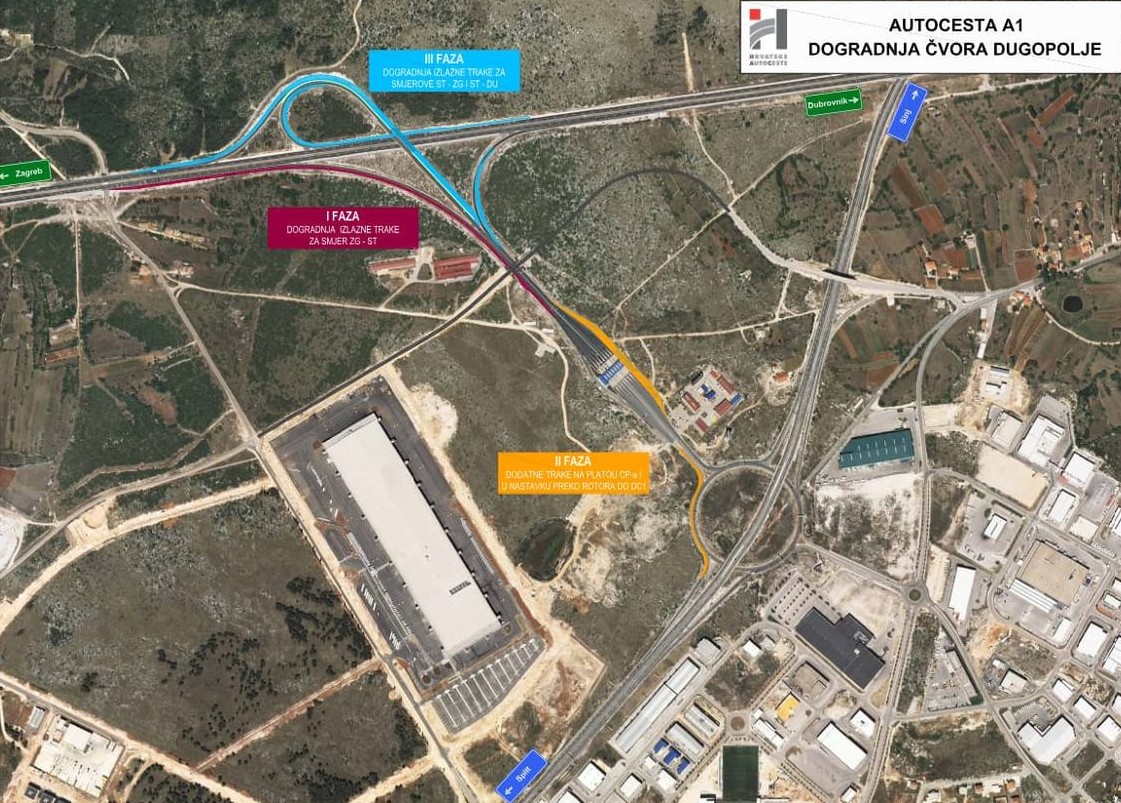 Mit Behinderungen ist zu rechnen: Bauarbeiten am Autobahnanschluss Split